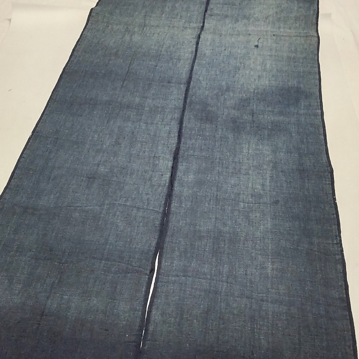 Early Meiji Medium Plain Indigo Dyed Handwoven Cotton