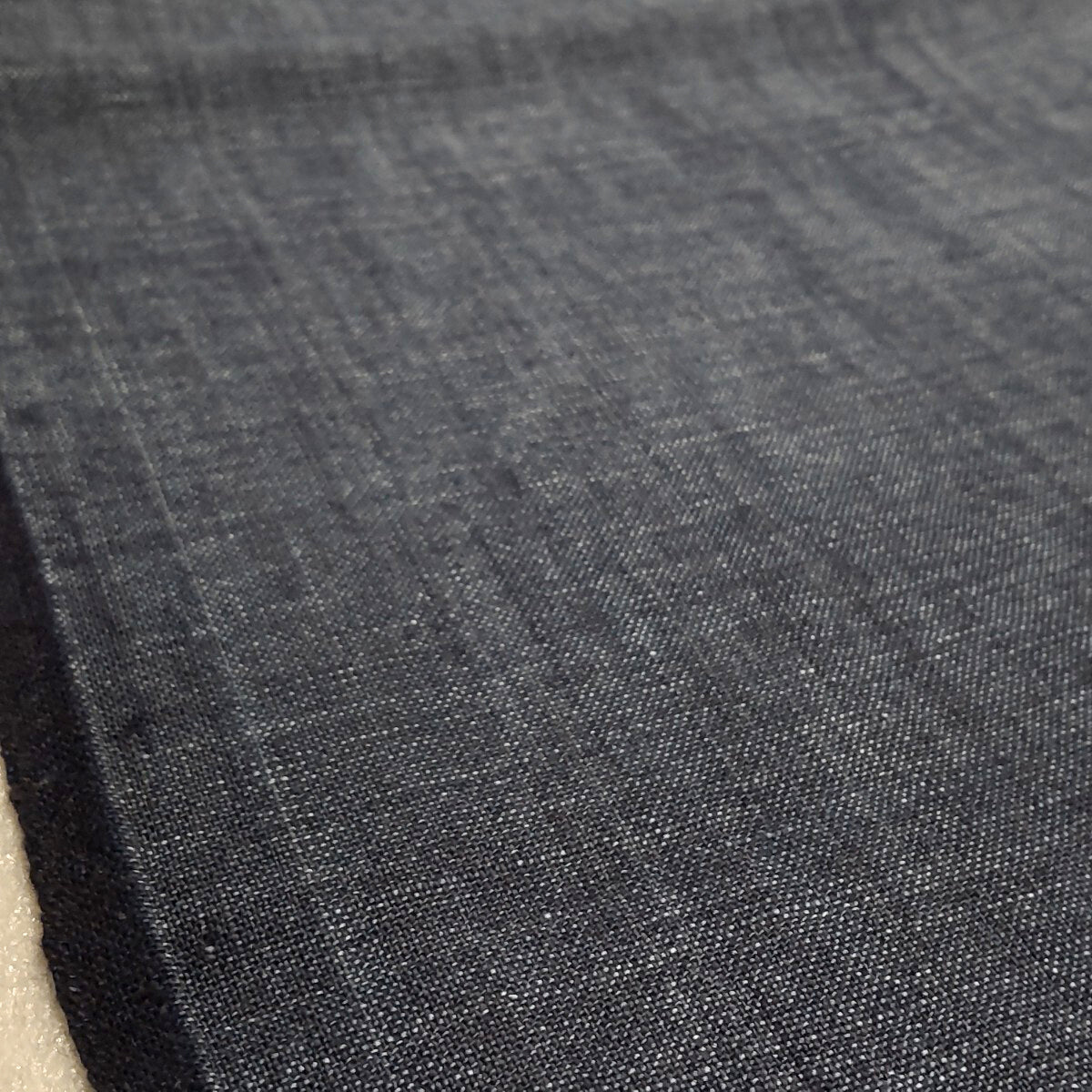 Early Meiji Medium Plain Indigo Dyed Handwoven Cotton