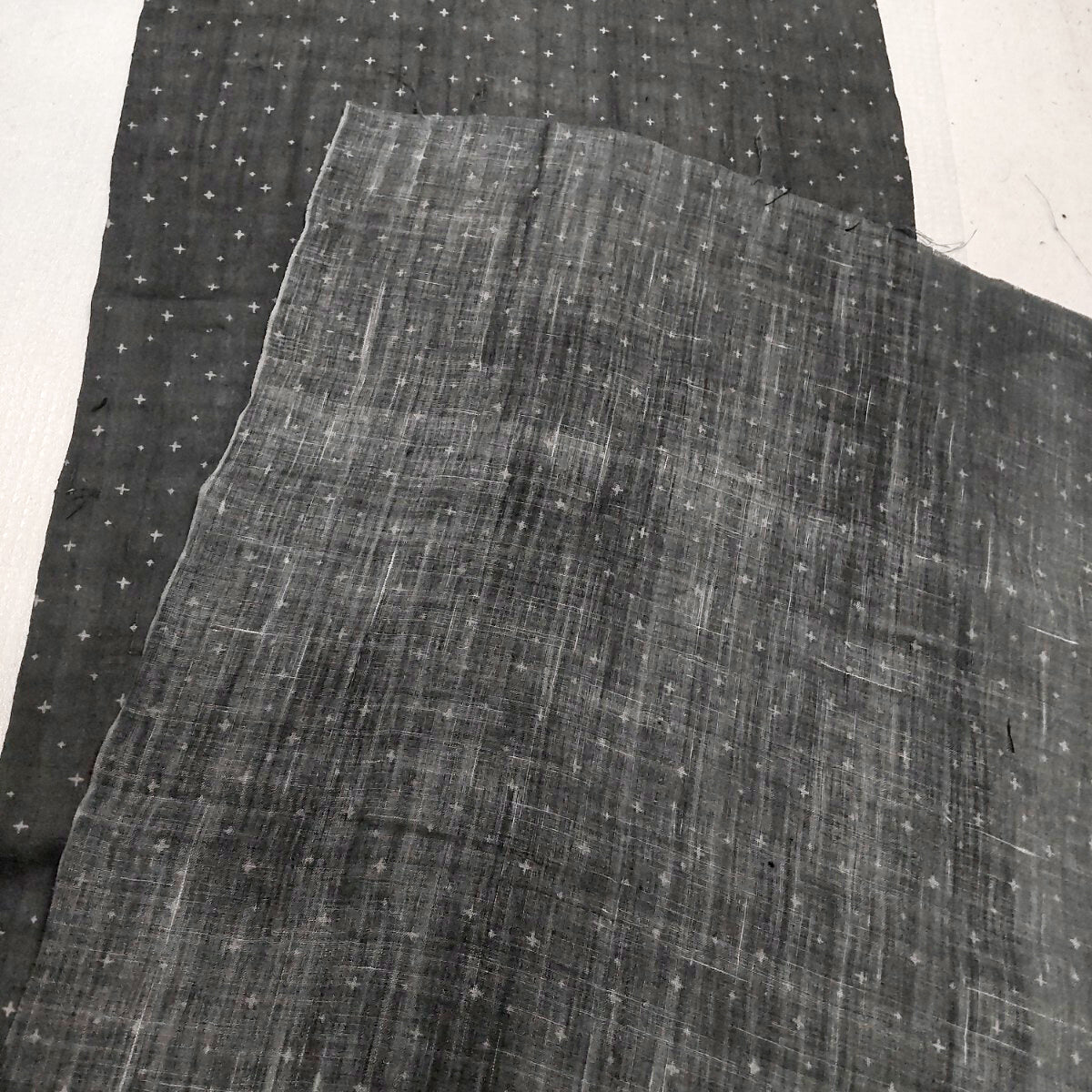 Meiji Period Rare Linen Ink Dyed Cloth