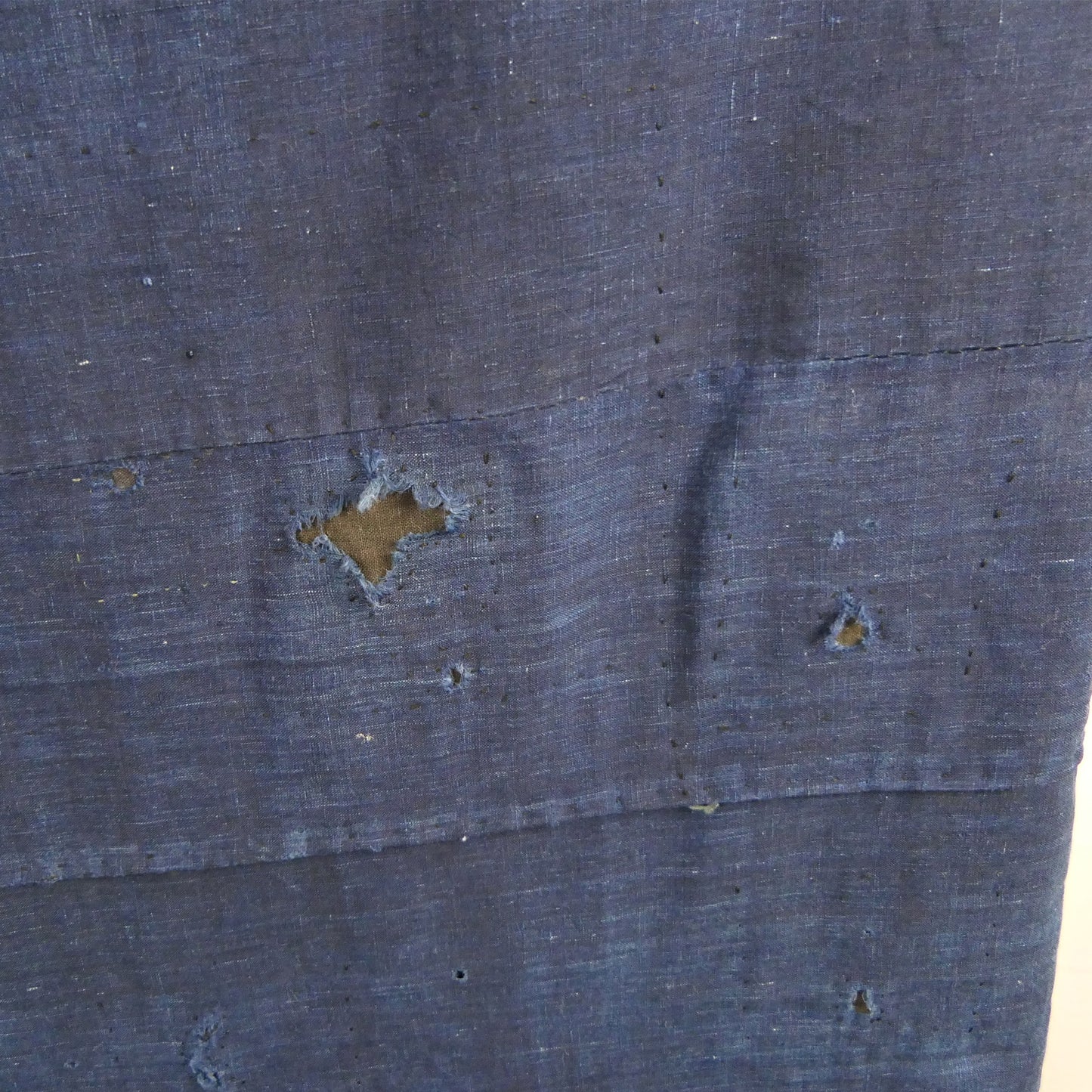 Large Antique Boro Patchwork Indigo Cotton Hanging/Throw