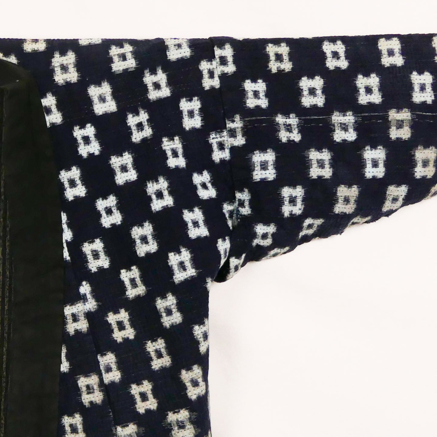 Tsugaru Tohoku Sashiko Kasuri Indigo Dyed Cotton Hanten Jacket