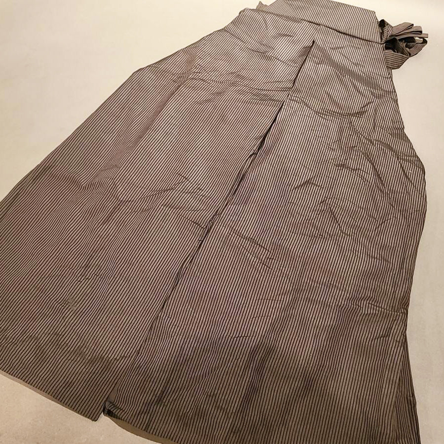 Edo Meiji Period Hakama Silk Fabric Horse Riding Trousers
