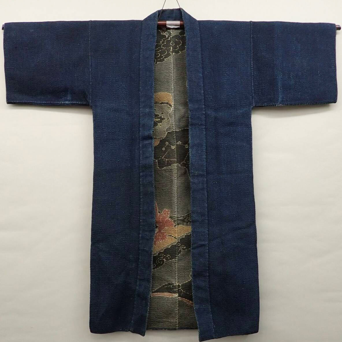 Rare Edo Period Dragon Firefighters Hikeshi-Banten Hanten Jacket Tsutsugaki Reversible
