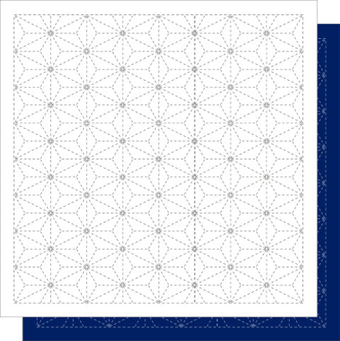 Daruma Sashiko Samplers - Moyou-zashi - continuous pattern