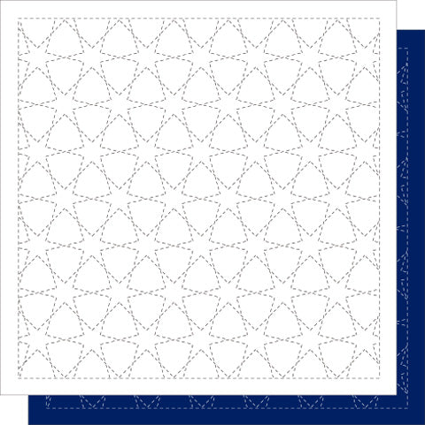 Daruma Sashiko Samplers - Moyou-zashi - continuous pattern