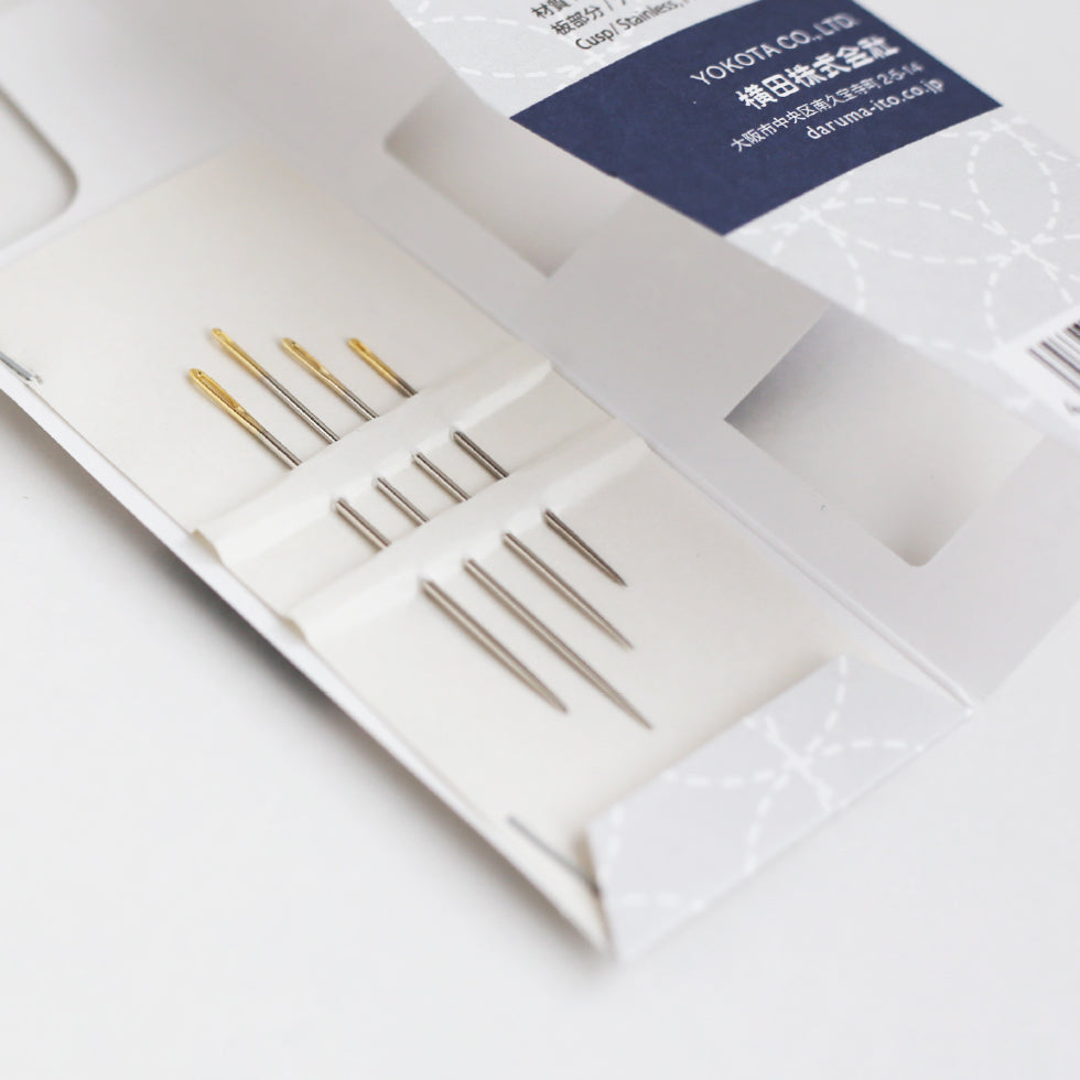 Daruma Sashiko Needles Assorted Sizes with Needle Threader