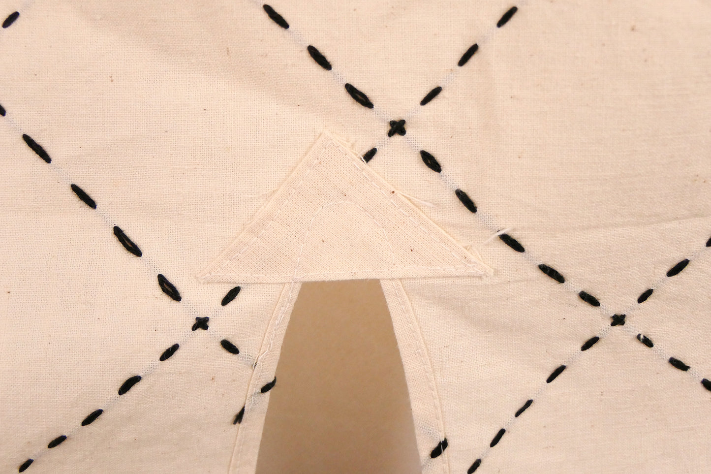 1940s Sashiko Cotton Mid length Kimono Jacket