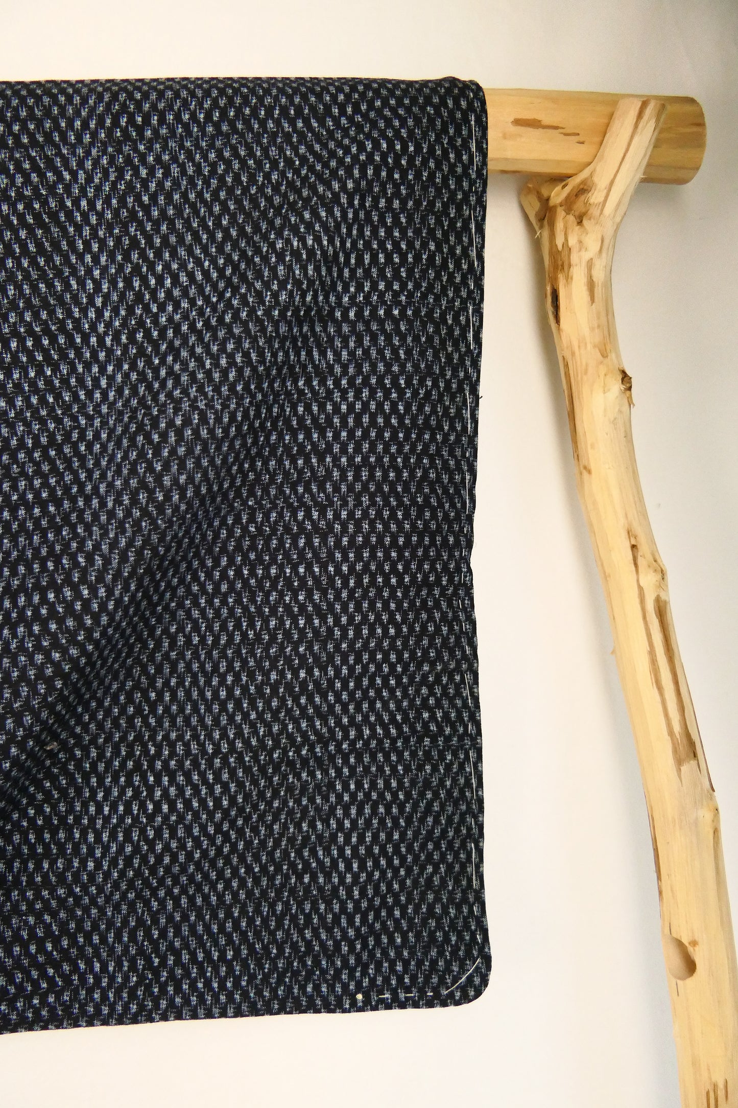 Antique Mens Hand Woven Indigo Dyed Kasuri Cotton Kimono