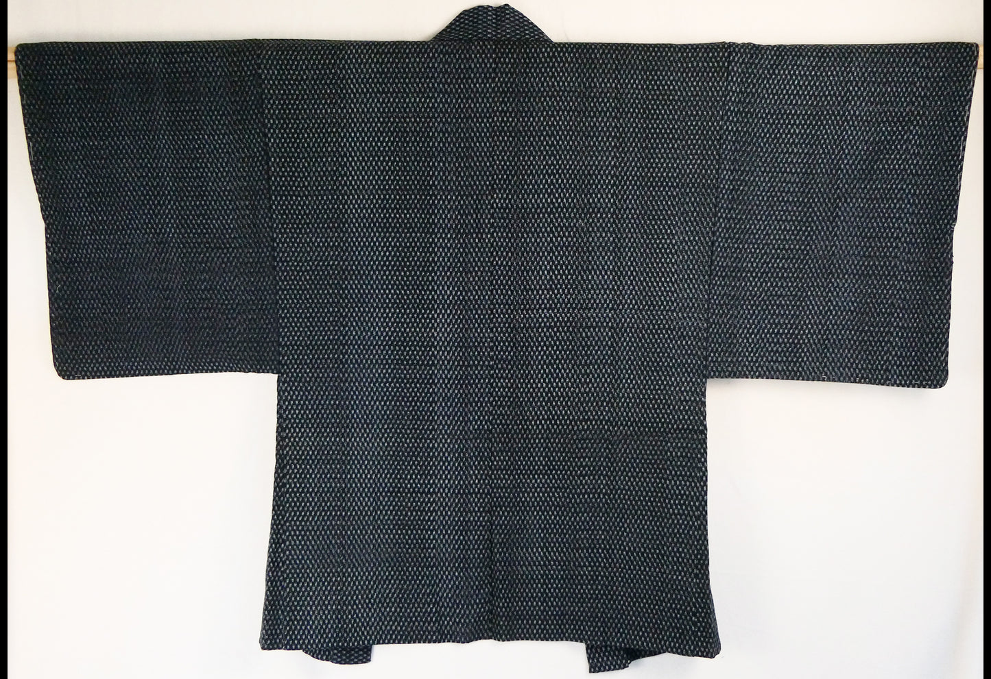 Antique Mens Hand Woven Indigo Dyed Kasuri Cotton Kimono