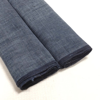 Early Meiji Medium Plain Indigo Dyed Handwoven Cotton