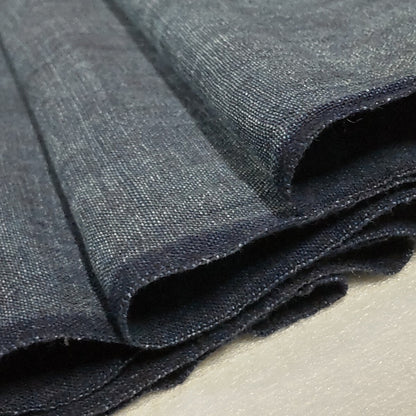 Early Meiji Medium Plain Indigo Dyed Handwoven Cotton