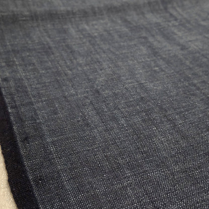 Early Meiji Medium Plain Indigo Dyed Handwoven Cotton