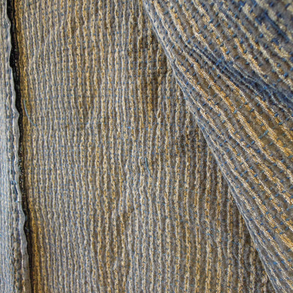 Tsugaru Tohoku Sashiko Kasuri Indigo Dyed Cotton Hanten Jacket