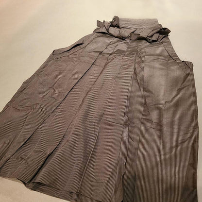 Edo Meiji Period Hakama Silk Fabric Horse Riding Trousers