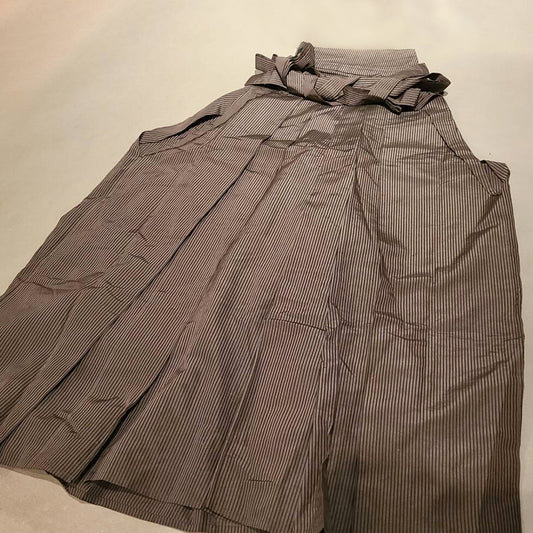 Edo Meiji Period Hakama Silk Fabric Horse Riding Trousers
