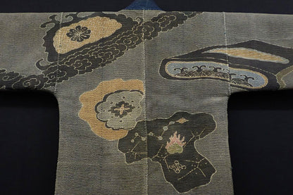 Rare Edo Period Dragon Firefighters Hikeshi-Banten Hanten Jacket Tsutsugaki Reversible
