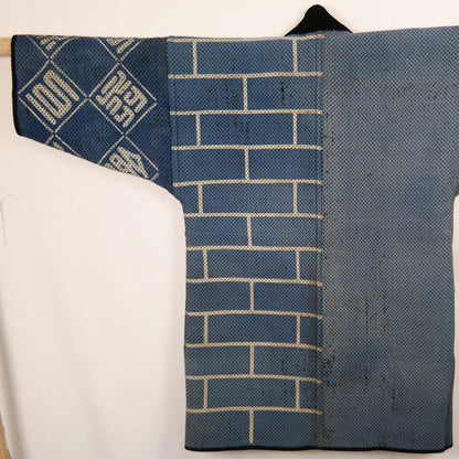 Meiji Hikeshi-Banten Sashiko Stitched Fireman's Jacket